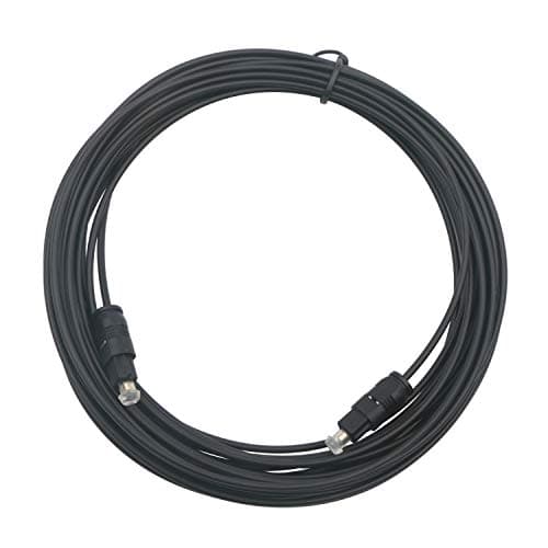 Image of Pxyelec 15M Black Digital Fiber Optical Audio SPDIF TosLink Cable