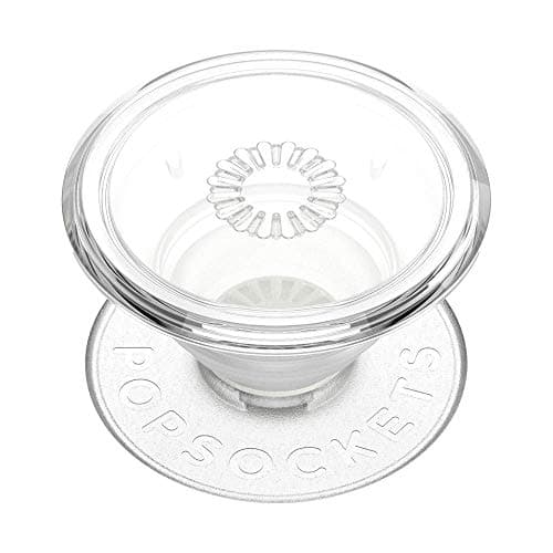 Image of PopSockets Phone Grip with Expanding Kickstand, Adhesive Grip - Clear