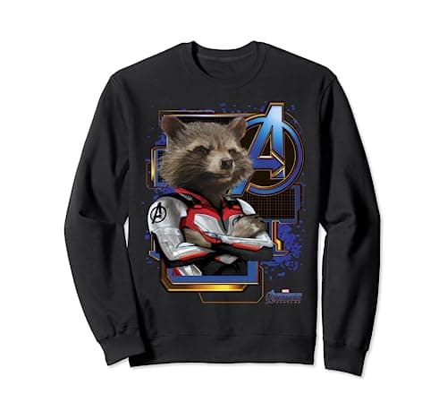 Image of Marvel Avengers: Endgame Rocket Space Suit Portrait Sweatshirt