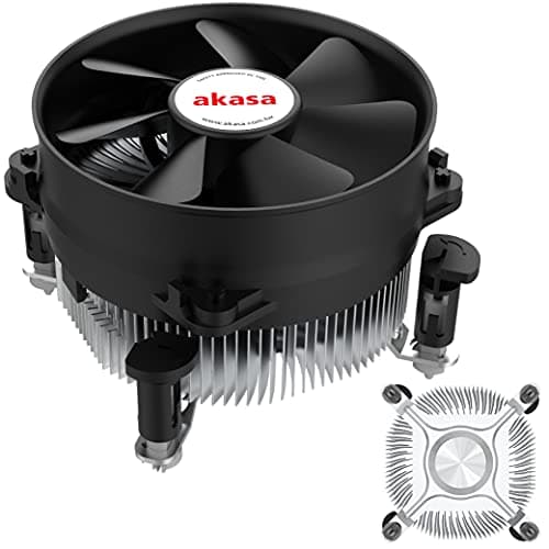 Image of Akasa Dual Socket Aluminium Cooler | CPU Cooler | 92mm | PWM Fan | Omni Directional Heatsink | AK-CCE-7101CP | Designed for Intel LGA775 & LGA115X
