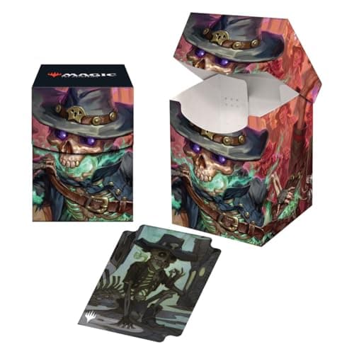 Image of Ultra Pro - Outlaws of Thunder Junction 100+ Deck Box® Ft. Tinybones for Magic: The Gathering, TCG collectible gaming accessory protective card deck holder