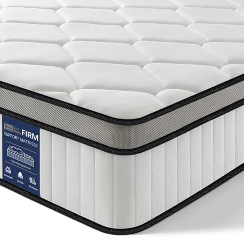 Image of BedStory 2FT6 Small Single Mattress 10.2 Inch, Medium Firm Hybrid Pocket Sprung Mattress with Breathable Foam, Motion Isolation & Pressure Relief, Mattress in a Box, 75×190×26cm