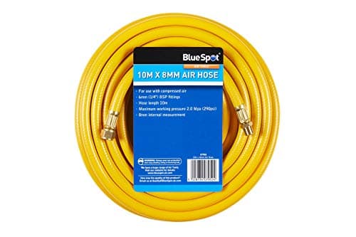 Image of Bluespot 07952 10m x 8mm Air Hose with 1/4" BSP Fittings