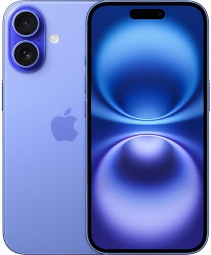 Image of Apple iPhone 16, 128GB, Ultramarine (Renewed)