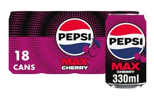 Image of Pepsi Max Cherry, 330ml (Pack of 18)
