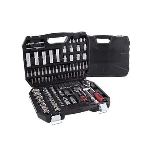 Image of Ratchet Tool and Case 108-Piece Tool Case Set With Ratchets Home Repairs And Automotive Maintenance Complete Tool Box For DIY Enthusiasts