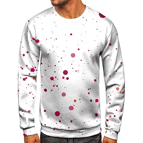 Image of Hippie Clothes Men's Hoodies Pullover t Shirts for Men UK Funny Slogan Sweatshirt for Men Winter Racing Jacket Christian Hoodies Merry Christmas Jumper Windproof Jacket Mens Red