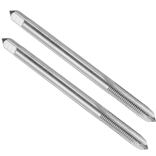 Image of sourcing map 2pcs Straight Flute Screw Taps 1/4-28 UNF 2B Thread 4" Extra Long HSS6542 Machine Threading Milling Tap Tapping Tools