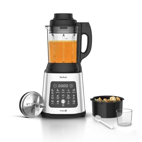 Image of Tefal Blender & Soup Maker Perfectmix Cook, 2L, 10 Auto Programs, Smoothie Maker, Removable Blades, Cleaning Program & Brush, Glass Jug, Tamper, Hot & Cold Kitchen Blender, Cooking, BL83SD65