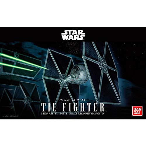 Image of Revell 01201 TIE Fighter Bandai (Click System) 1:72 Scale Unbuilt, Pre-coloured, Click-Together (Non-Glue), Plastic Model Kit