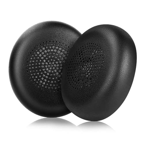 Image of ELZO Replacement Earpads for Jabra Evolve2 65 (Evolve 2 65MS 65UC MS UC)/Evolve2 40 (40UC 40MS USB)/Elite 45h On-Ear Wireless Headset, Ear Pads with Softer Protein Leather, Noise Isolation