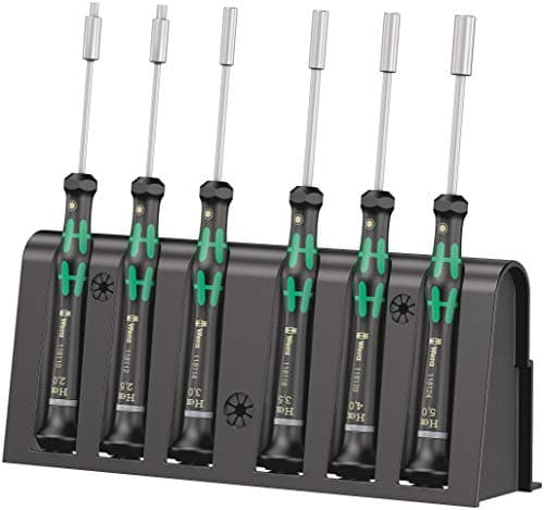 Image of Wera 2069/6 Kraftform Micro Screwdriver Set, for electronic applications, Hex-Plus, 6 Piece, 05118158001