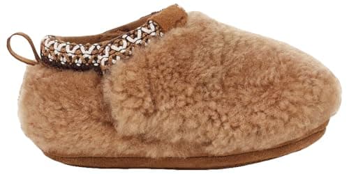 Image of UGG Boy's Unisex Kids Baby Tasman Maxi Curly Slipper, Chestnut, 2.5 UK Child