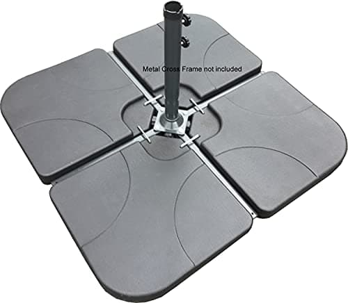 Image of Classic Garden Shop® SET OF FOUR WEIGHTS - PARASOL BASE STAND WEIGHTS FOR BANANA HANGING AND CANTILEVER UMBRELLA PARASOLS