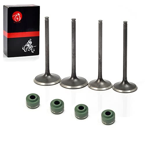 Image of Intake Valve & Exhaust Valve Set With Seals For HONDA CRF450 R CRF 450R 2002 2003 2004 2005 2006 14711-MEB-670 14721-MEB-670