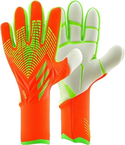Image of Adidas Predator Pro PC – Silicone Goalkeeper Gloves with Leather Lining, Palm URG 2.0, Protection of Abrasion Abrasion, Input Compression, Solar Red 8