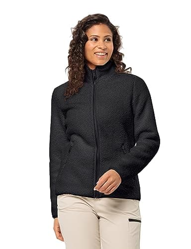 Image of Jack Wolfskin Women's High Curl Jacket W Fleece, Black, XS