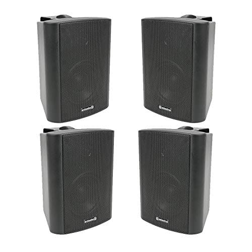 Image of 4x Adastra BC4V-B 100V 4" Indoor Background Speaker Black PA System
