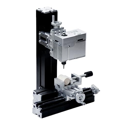 Image of ZR® Electroplated Mini Metal Milling Machine 36W 20000rpm DIY Vertical Miniature Mill Lathe Machine Tools for Creative Maker Miniature Miller