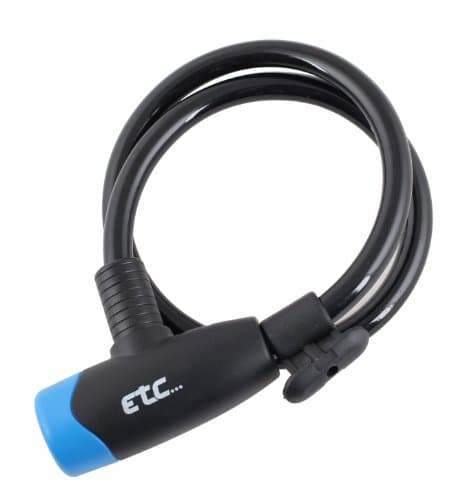 Image of ETC Lock Coil Cable - Black, 1800 x 10 mm