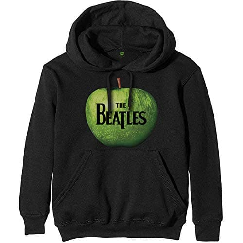Image of Rock Off officially licensed products The Beatles John Lennon Paul McCartney Apple Official Unisex Hoodie Hooded Top (XX-Large) Black