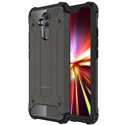 Image of TECHGEAR Mate 20 Lite Case - [Tough Armoured] ShockProof Dual-Layer Protective Heavy Duty Tough Cover Compatible with Huawei Mate 20 Lite - (Slate)