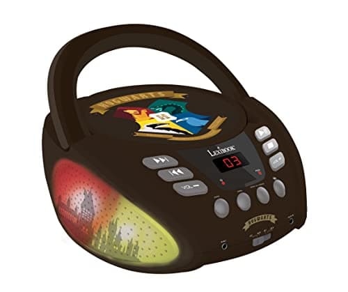 Image of Lexibook, Harry Potter, Bluetooth CD player for kids, Portable, Multicoloured, Light effects, Microphone jack, Aux-in jack, AC or battery-operated, Black, RCD109HP