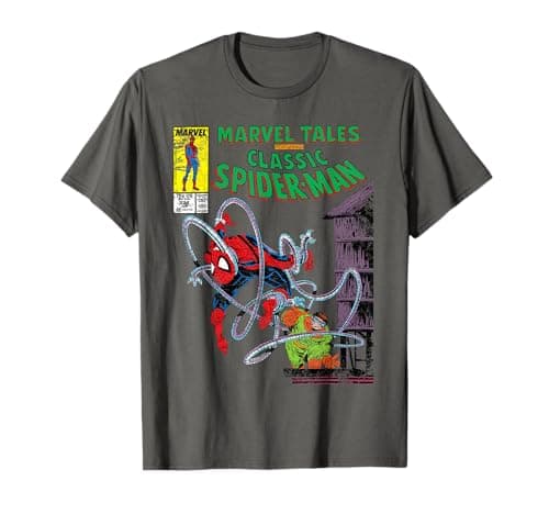 Image of Marvel Spider-Man vs. Doctor Octopus Retro Comic T-Shirt