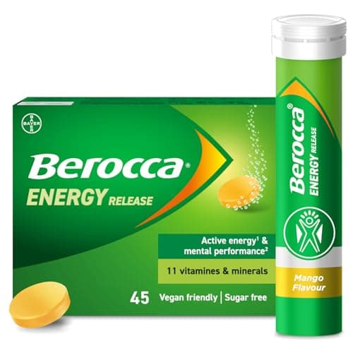 Image of Berocca Vitamin C Effervescent Mango Flavour Tablets, Pack of 45
