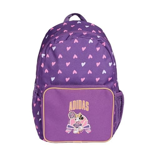 Image of adidas Girl's DISNEY MINNIE MOUSE BACKPACK, active purple/Semi Ice Tangerine, One size
