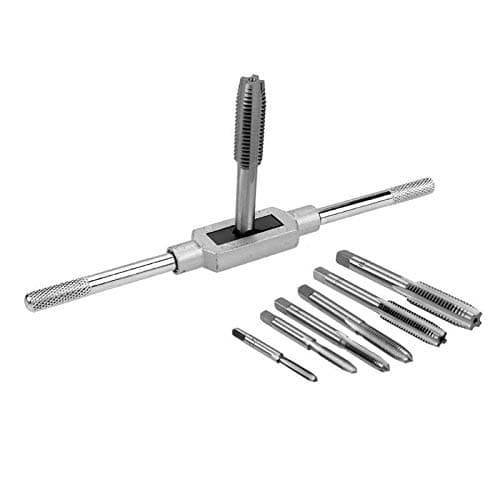 Image of 8pcs M3-M12 Tap Wrench Drill Set Hand Tapping Tools Metric Screw Thread Tap Twist Drill Bit Wrench Set