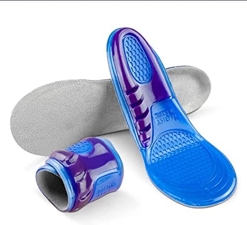 Image of Unisex Orthotic Silicone Gel Shoes Insoles Shock Absorbing Full Length Pair of Boots & Sports Shoe Massaging Feet Shoe Inserts Comfortable Show Inserts (M (UK 6-9))