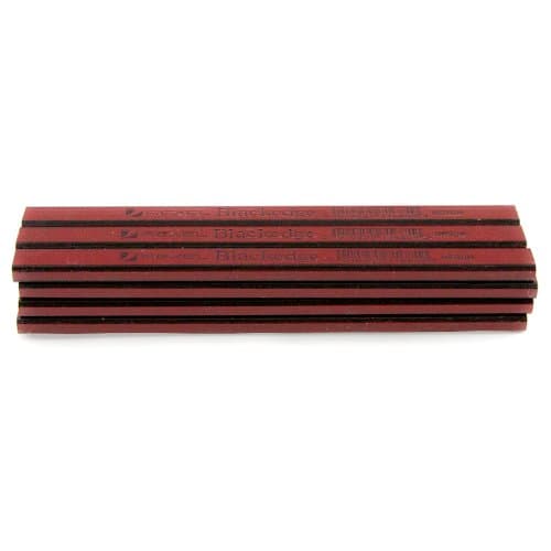 Image of Blackedge Card of 12 Carpenters Pencils - Red/ Medium