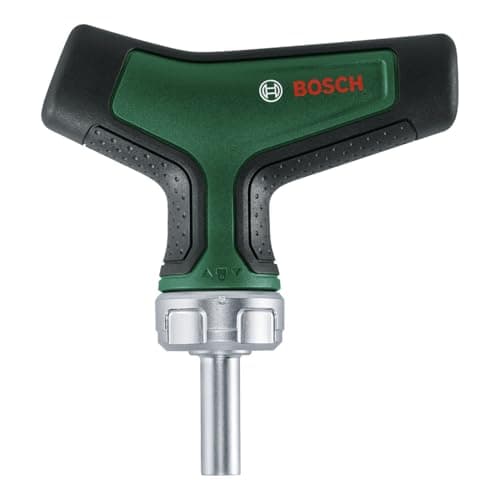 Image of Bosch Bit Ratchet Screwdriver T-Handle (High-Torque Ratchet; 36 Teeth; Max Torque 46 Nm; Magnetic Bit Holder; 1/4-Inch; Ergonomic T-Handle Softgrip)