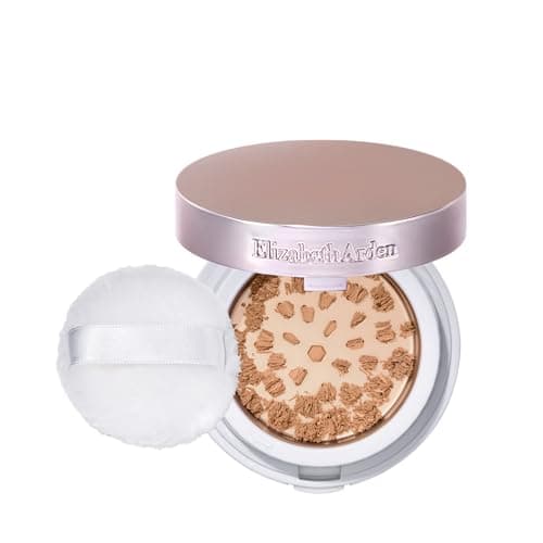 Image of Elizabeth Arden Pure Finish Mineral Powder Foundation in Shade 4, 8.33g, Non-Drying, Skin-Brightening Powder, Sheer to Full Coverage, for Normal to Oily Skin
