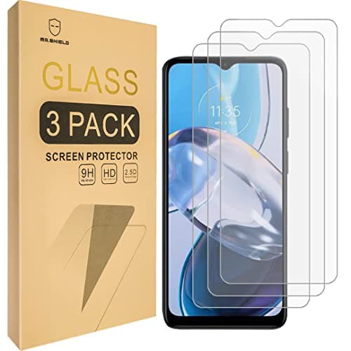 Image of Mr.Shield Screen Protector For Motorola Moto E22i / Moto E22 [Tempered Glass] [9H Hardness] [3-Pack] Screen Protector