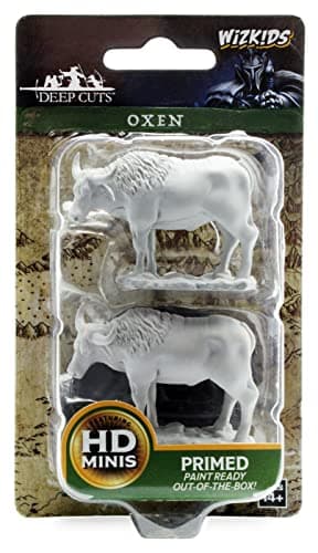 Image of Pathfinder Deep Cuts Unpainted Miniatures - Oxen