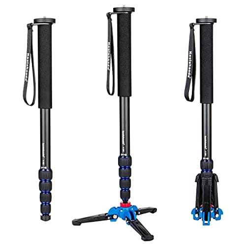 Image of Koolehaoda 65inch Aluminium Monopod with Movable A1 Tripod Support Base for DSLR Camera Photography Hiking