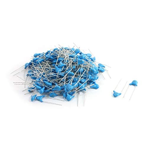 Image of 200Pcs Blue 1000pF Radial Lead Through Hole DIP Ceramic Disc Capacitors AC 250V(200 Stücke Blau 1000 p-f Radial führеn Durch Loch DIP Keramikscheibenkondensatoren AC 220 V For UAE