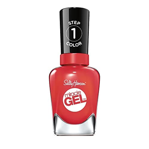 Image of Sally Hansen Miracle Gel, A Hot Minute, Gel-Like Nail Polish, NO UV Light Required, Chip-Resistant, Long Lasting - Up to 8 days, Easy to Use, Salon Quality Results, Vegan Formula, 14.7ml