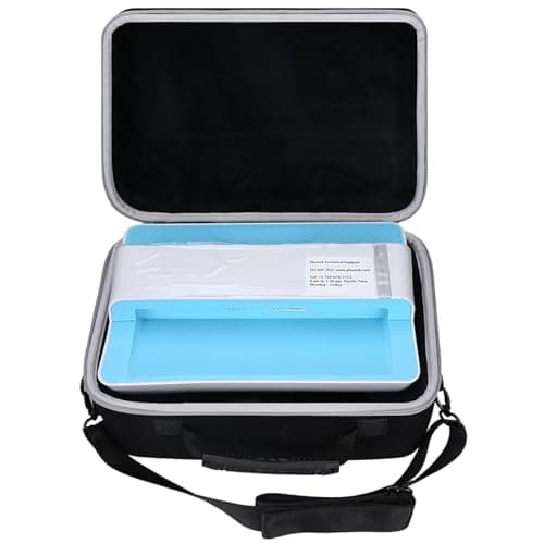 Image of Tourmate Hard Document Scanner Carrying Case for Plustek Photo Scanner - ephoto Z300, Scan 4x6 Photo in 2sec, Auto Crop and Deskew CCD Sensor, Protective Carrying Storage Bag(ONLY CASE) (Black + Gray)
