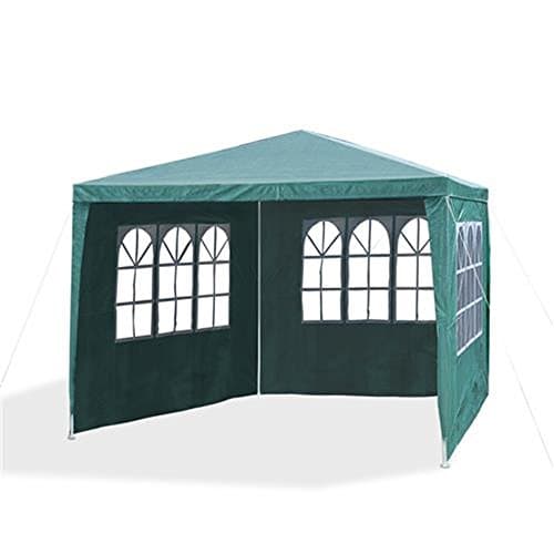 Image of PE Garden Gazebo Marquee Canopy Party Tent 3 x 3m 120g Waterproof Outdoor Gazebo (Green)