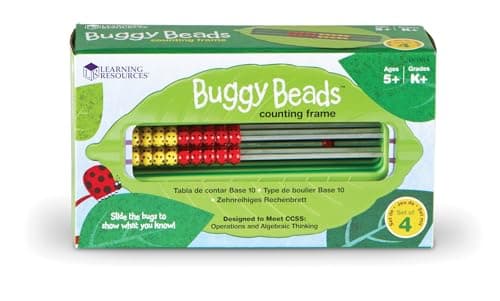 Image of Learning Resources Buggy Beads Counting Frame, Set of 4