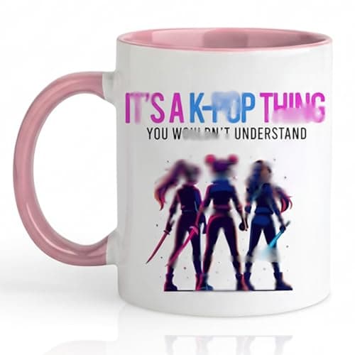 Image of Kpop Inspired Hunters 11oz Mug,Cute Anime Ceramic Coffee Huntr/x Mug Gifts for Gamers Girls, Fans, K Pop Funny Cup Birthday Gifts for Girls, Teens, Adults