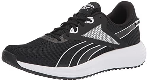 Image of Reebok Men's Lite Plus 3.0 Running Shoe, Black/White, 7.5