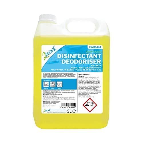 Image of 2Work Bactericidal Disinfectant Deodoriser Lemon Scent 5 Litre 2W85444