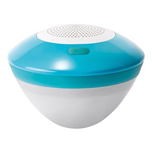 Image of Intex 28625 Floating Speaker with Led Light, Blue & White, 16.8x16.8x13.0 cm