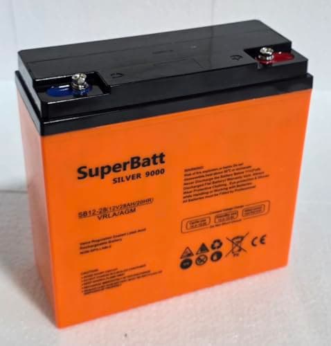 Image of SuperBatt SB12-28 12V 28AH (17AH 18AH 19AH 20AH 21AH 22AH 24AH) Sealed Rechargeable VRLA AGM Battery - L 181mm X W 77mm X H 177mm