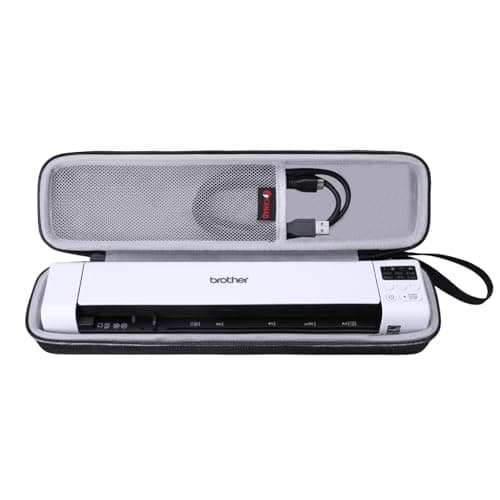 Image of XANAD Hard Case for Brother DS-640 / DS-940DW/DS-740D / DS-720D/Doxie Go SE Duplex Compact Mobile Document Scanner(Light Gray)