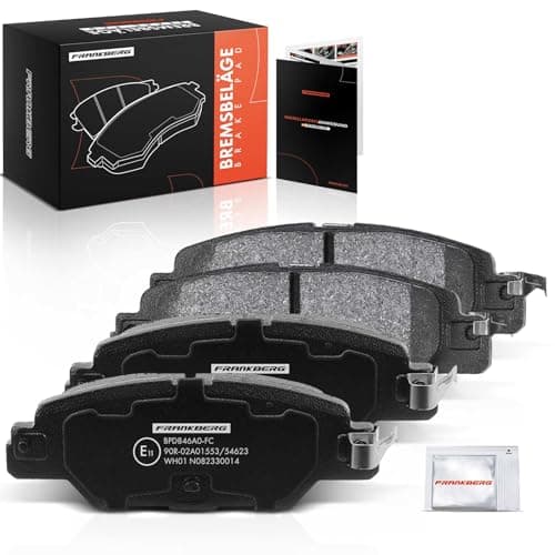 Image of Frankberg Brake Pad Set incl. 4x Pads Rear Compatible with CX-5 KF CX-5 GH KE CX-5 Van KE Replace# KAY02648Z,KBY62648Z
